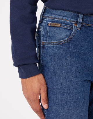 WRANGLER TEXAS the rock Straight Jeans - Indigo Harbor Blue - W1218450X