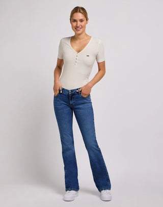 LEE MARION STRAIGHT Jeans - Ocean Shadow Blue - 112354413