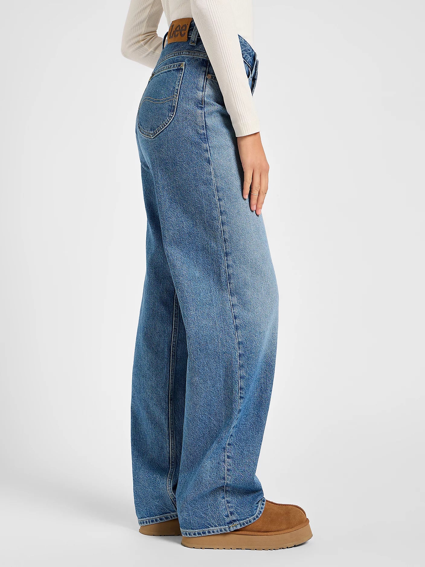 LEE RIDER LOOSE Baggy-Jeans - Saltwater Denim Blue - 112355132 von LEE