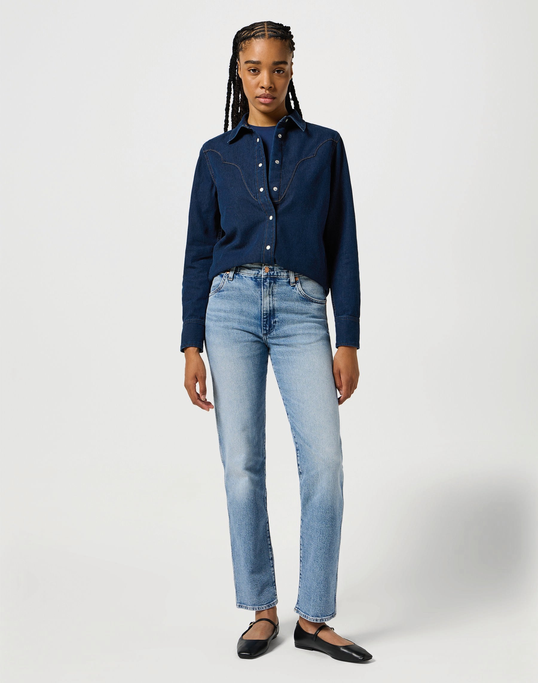 WRANGLER Sunset Damen Jeans - Frosted Lagoon Blue - 112356409 von Wrangler
