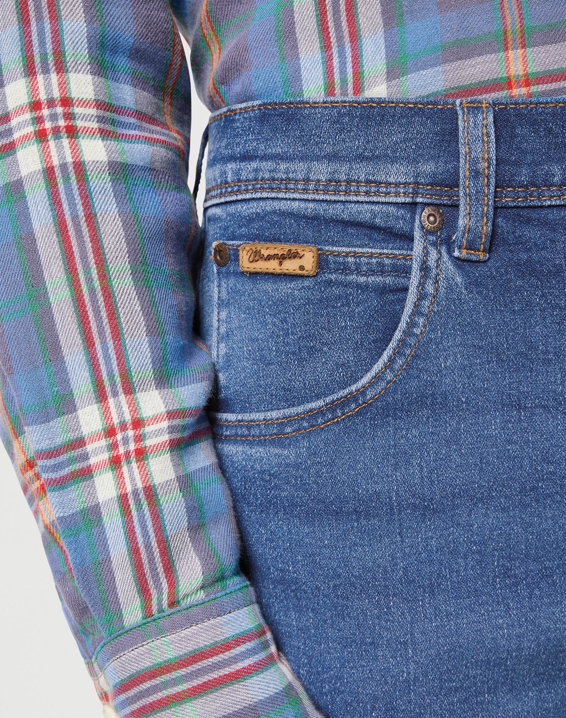 WRANGLER Texas Slim - Ocean Skyline Blue - 112358218 von Wrangler
