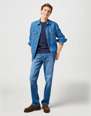 WRANGLER Texas Five Pocket - Ocean Canyon Blue - 112362336