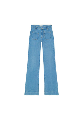WRANGLER Flare Schlaghose - Sky Harbor Blue - 112362360