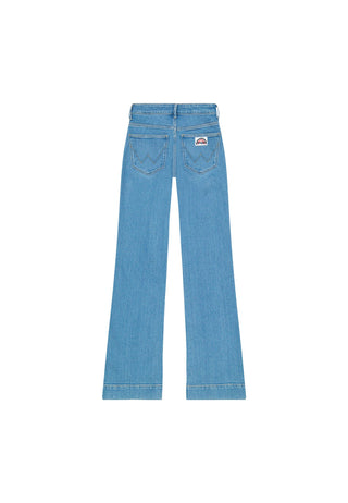 WRANGLER Flare Schlaghose - Sky Harbor Blue - 112362360