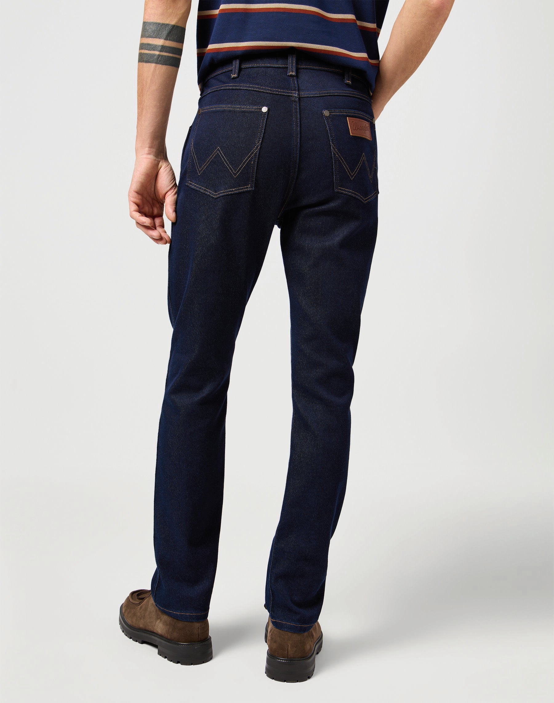 WRANGLER Larston Slim Jeans - Midnight Harbor Blue - 112362459