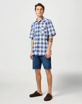 WRANGLER Texas Shorts - Indigo Canyon Blue - 112362506
