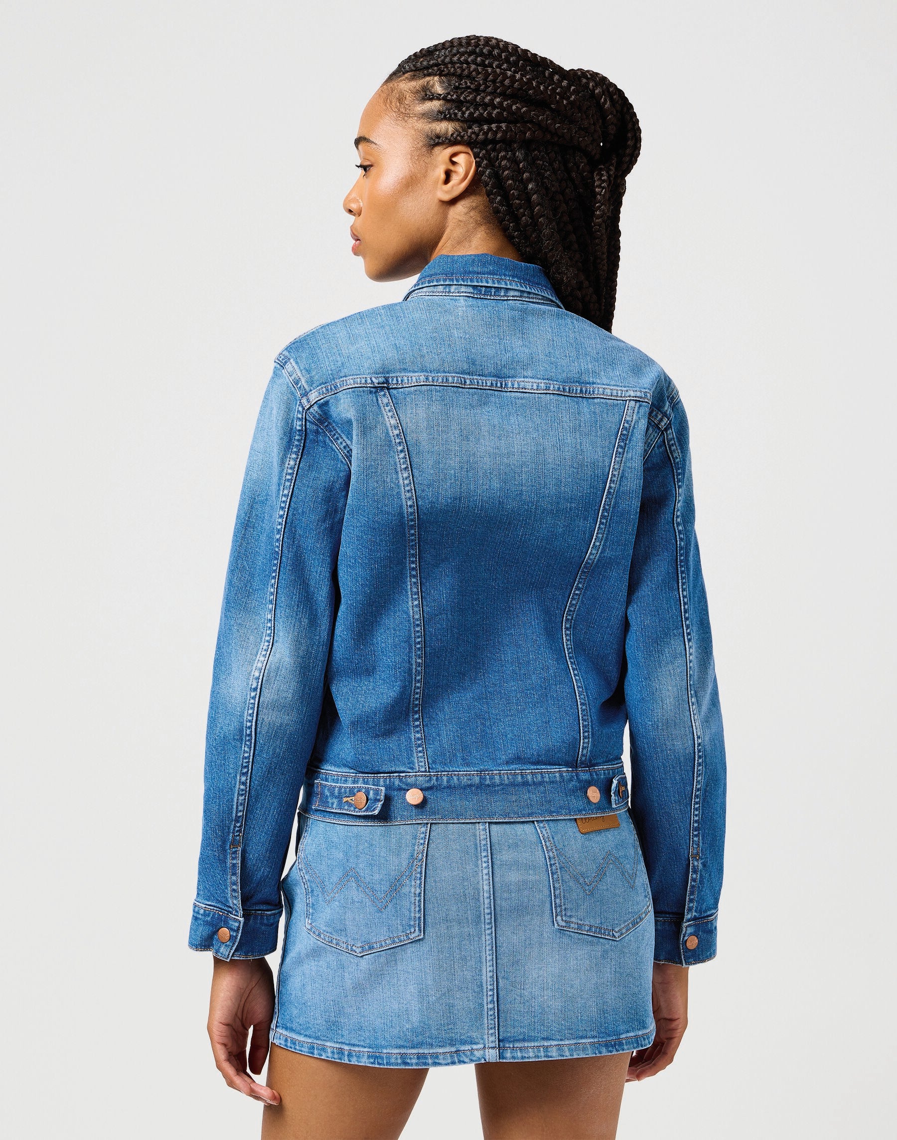 WRANGLER Heritage Jacket Jeansjacke - Harbor Azure Wash - 112362616