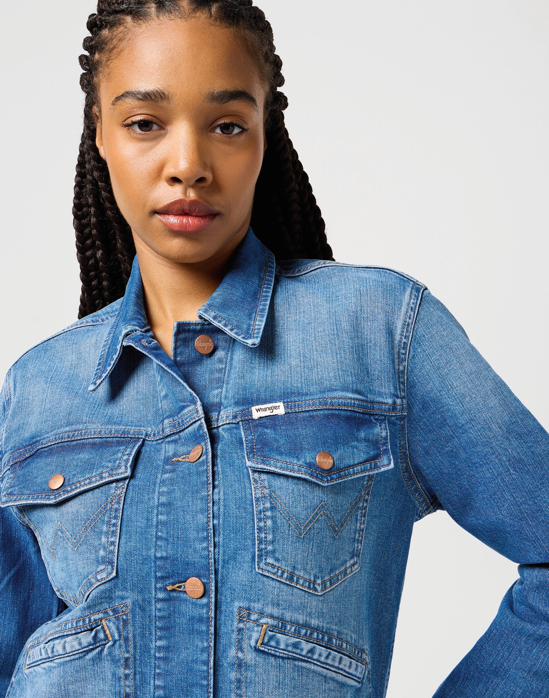 WRANGLER Heritage Jacket Jeansjacke - Harbor Azure Wash - 112362616 von Wrangler