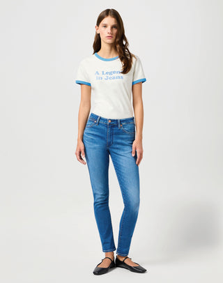 WRANGLER Sienna Slim Jeans - Deep Ocean Wash - 112362641
