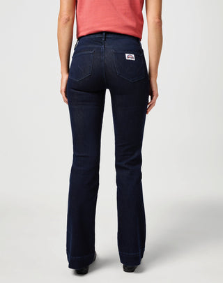 WRANGLER Flare Schlaghose - Midnight Indigo - 112362668