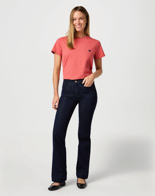 WRANGLER Flare Schlaghose - Midnight Indigo - 112362668