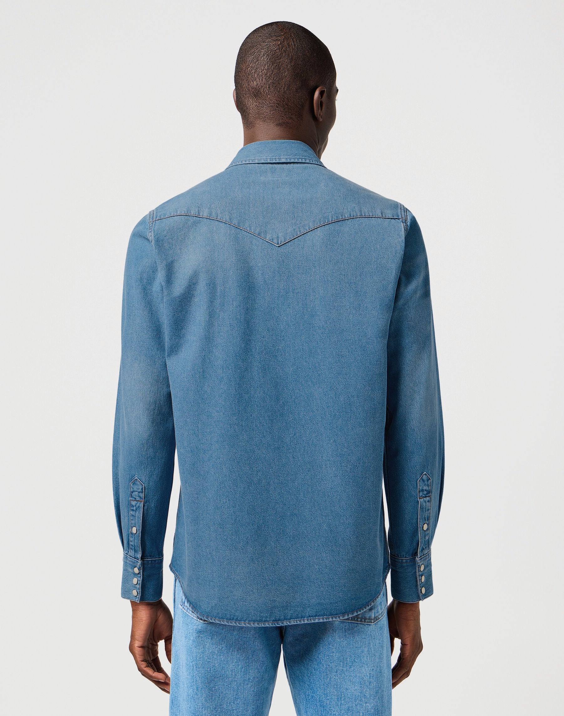 WRANGLER WESTERN Jeanshemd - Sky Harbor Blue - 112362744