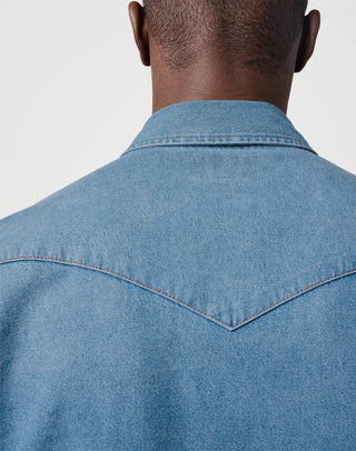 WRANGLER WESTERN Jeanshemd - Sky Harbor Blue - 112362744