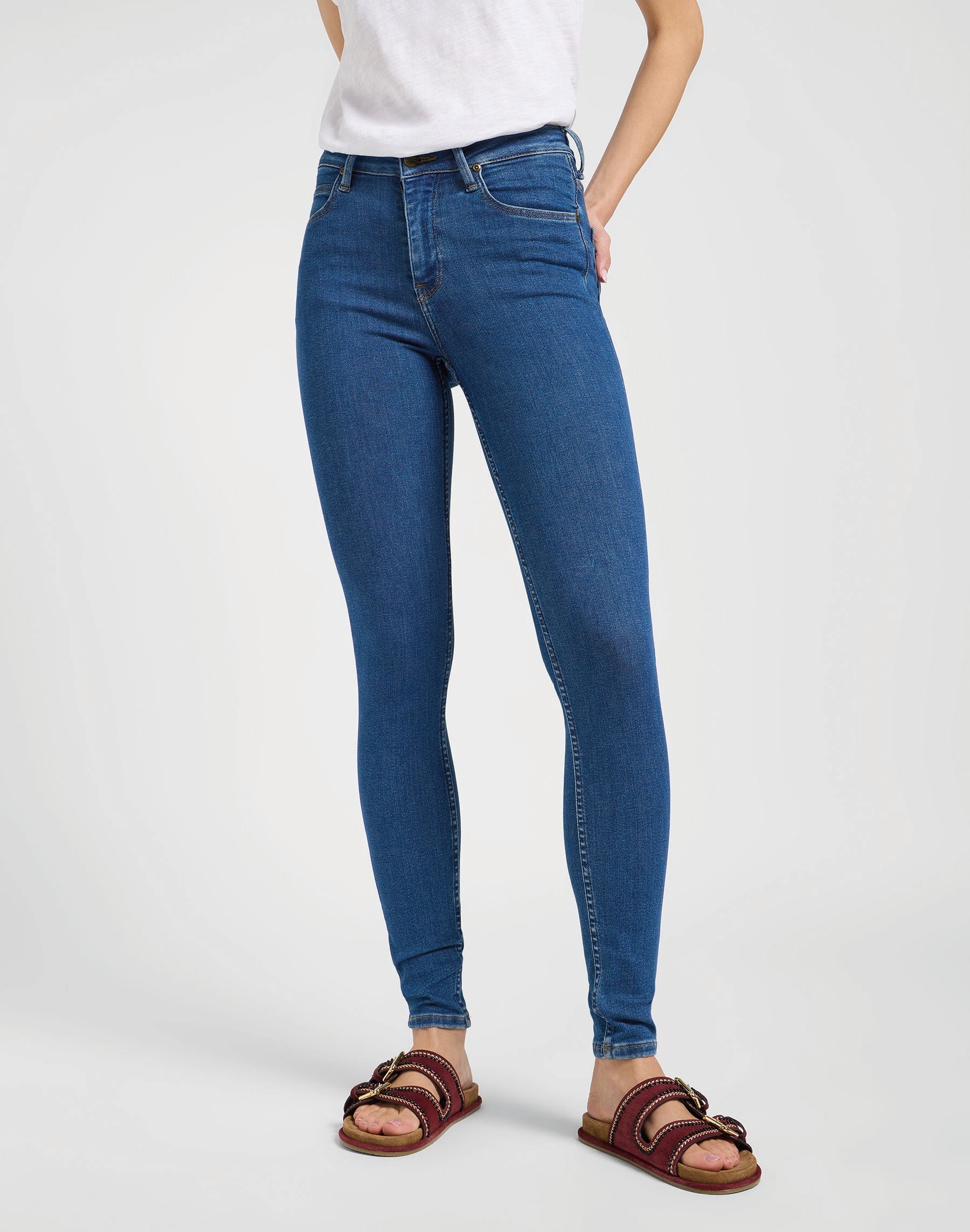 LEE SCARLETT HIGH clean riley - Coastal Sapphire Blue - 112363594