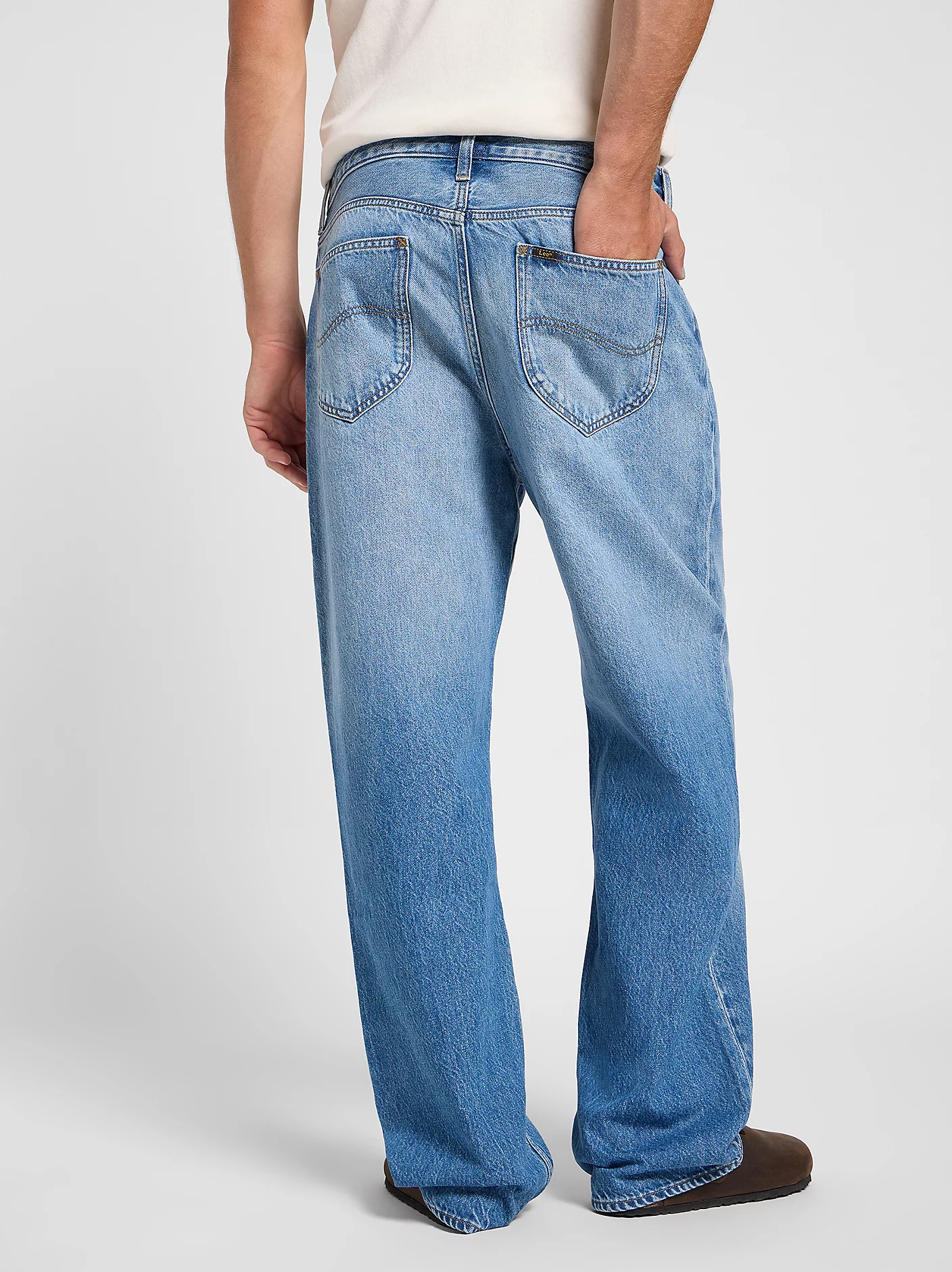 LEE ASHER Baggy Jeans - Moonlit Chambray - 112364173