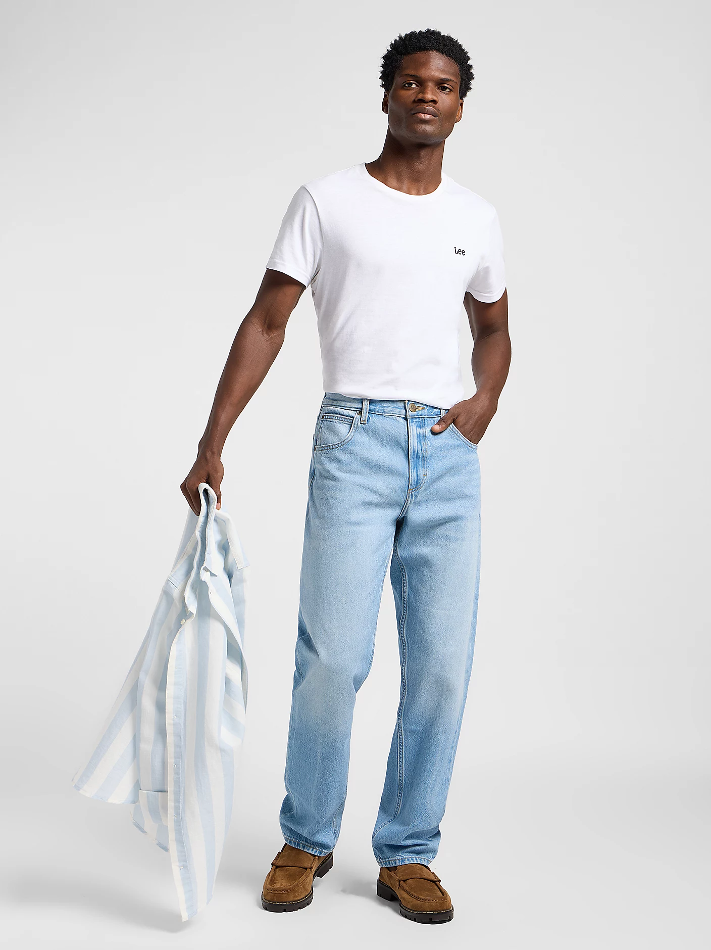 LEE Oscar Five Pocket - Skywood Wash Blue - 112364191 von LEE