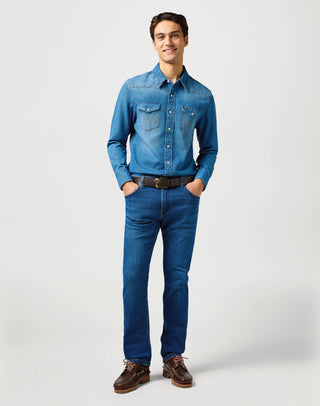 WRANGLER Greensboro Straight - Wildflower Riviera Blue - 112364419