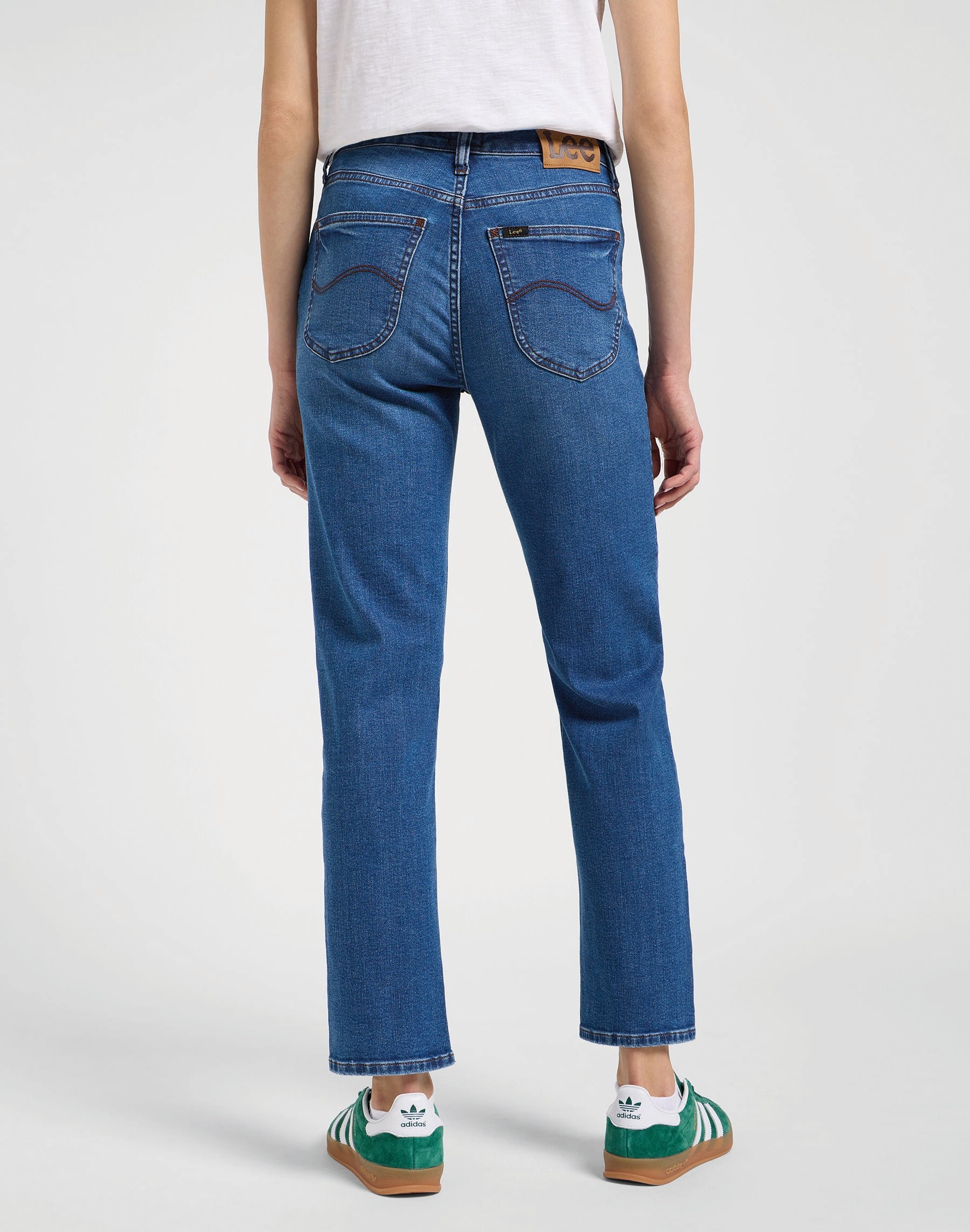 LEE CAROL hyper mid Straight Jeans - Electric Indigo Blue - 112365066