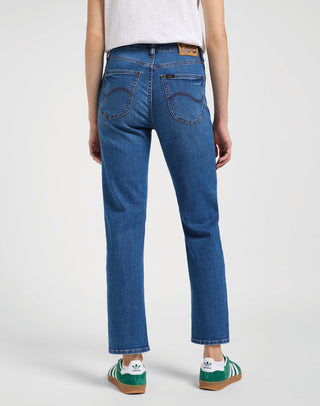 LEE CAROL hyper mid Straight Jeans - Electric Indigo Blue - 112365066