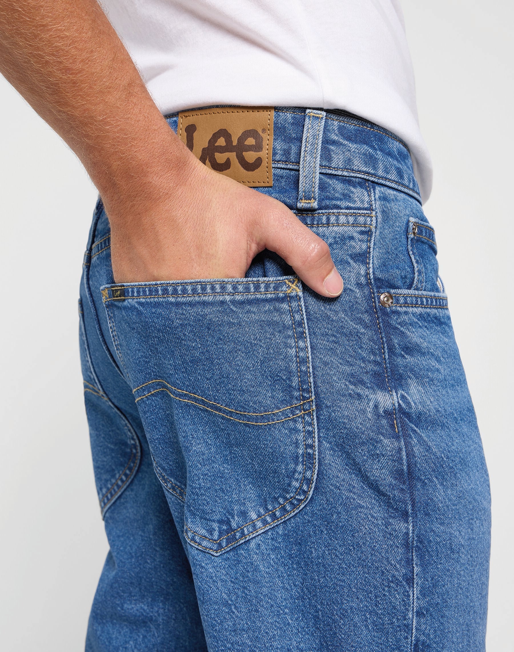 LEE WEST Straight Jeans - Harbor Haze Blue - 112368702 von LEE