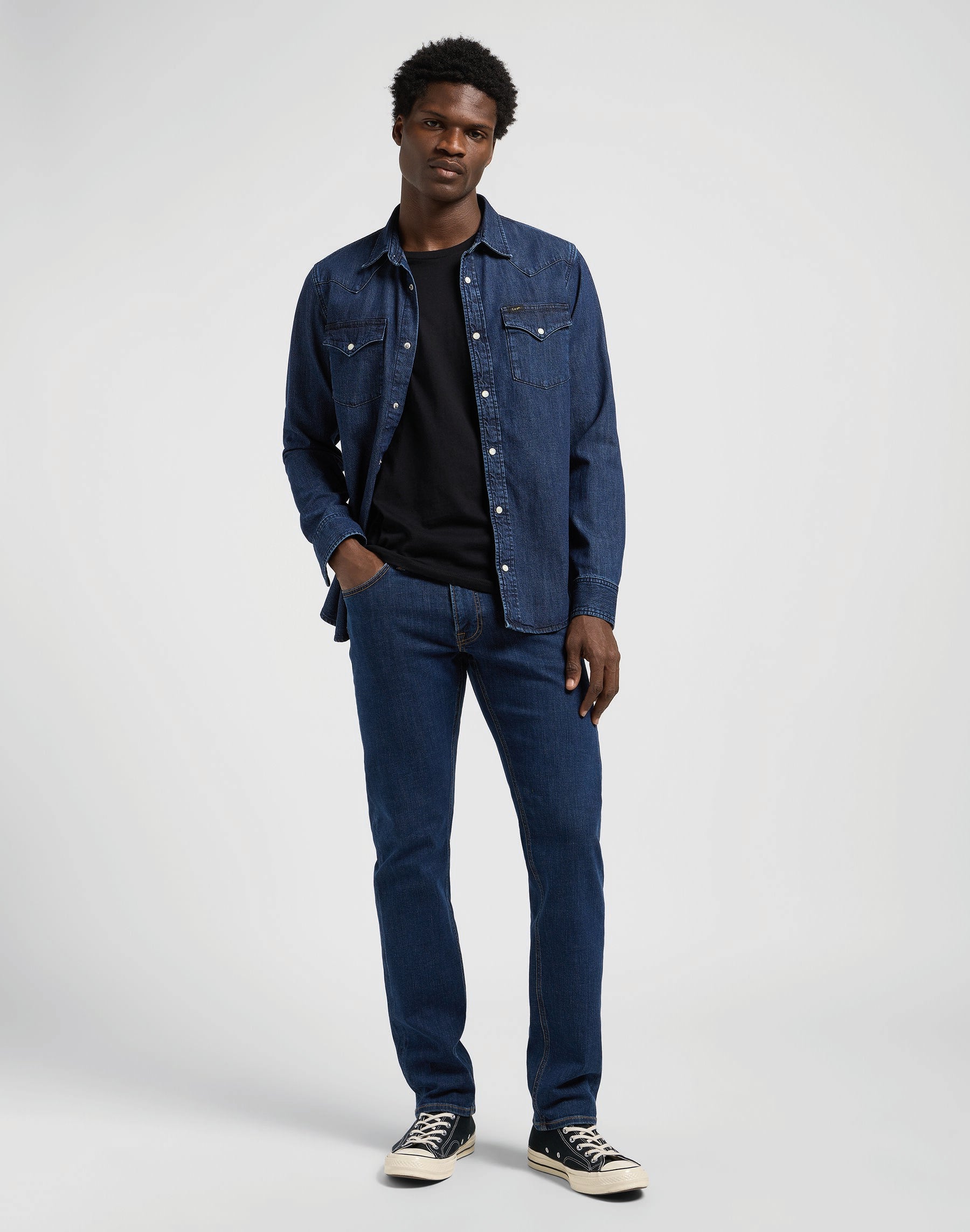 LEE DAREN ZIP FLY Jeans - Midnight Harbor Blue - 112370642 von LEE