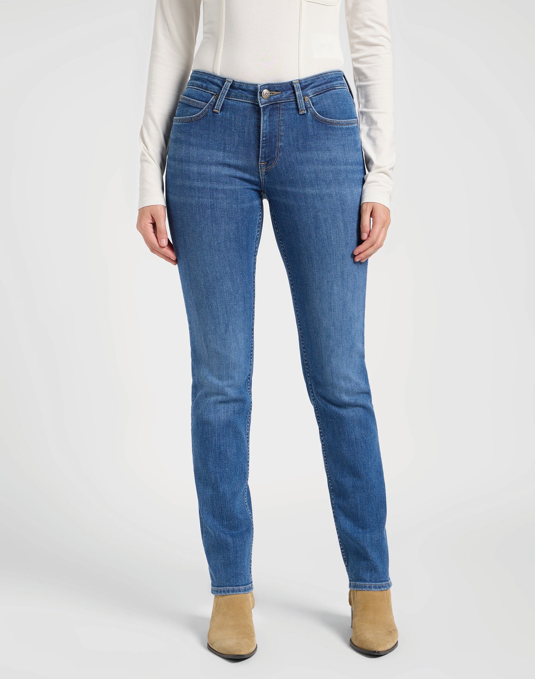 LEE Elly Five Pocket - Hidden Lagoon Blue - 112370903