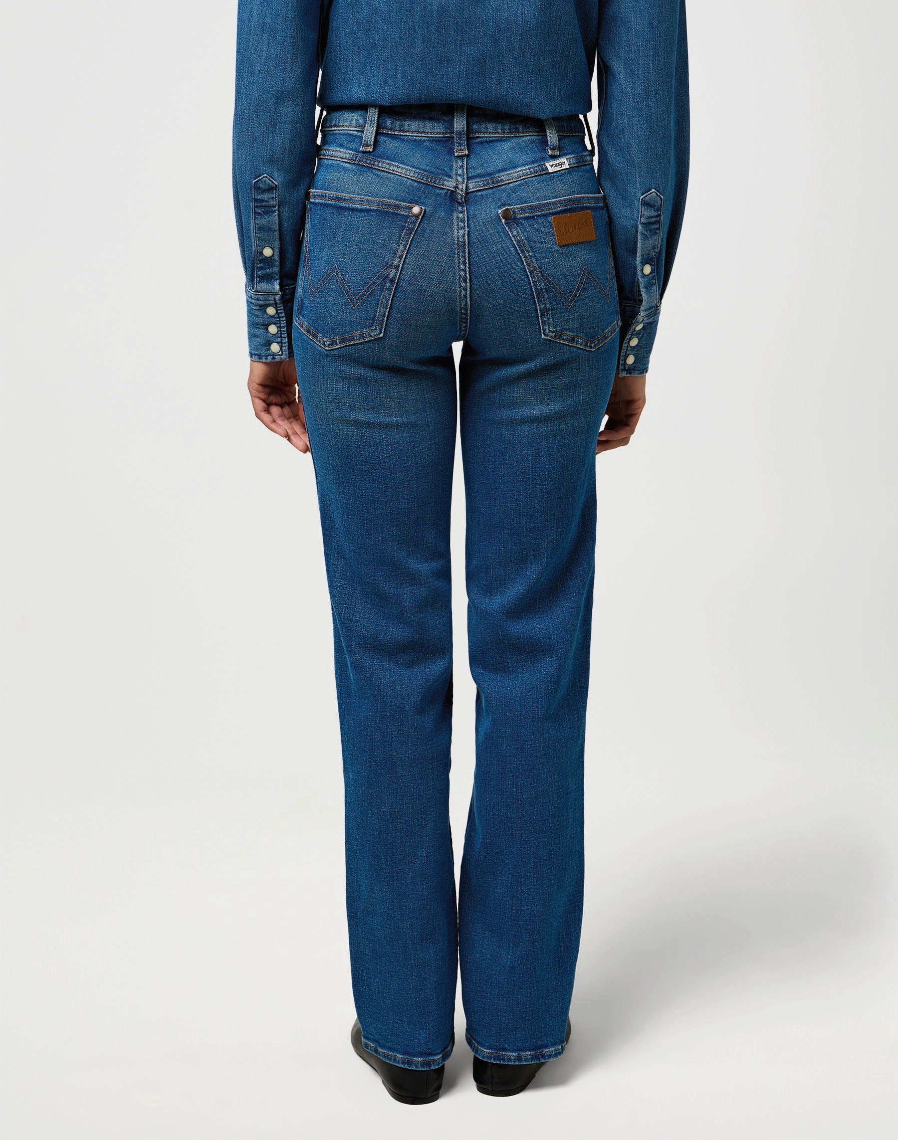 WRANGLER Straight cowboy crest - Cobalt Drift Blue - 112371166