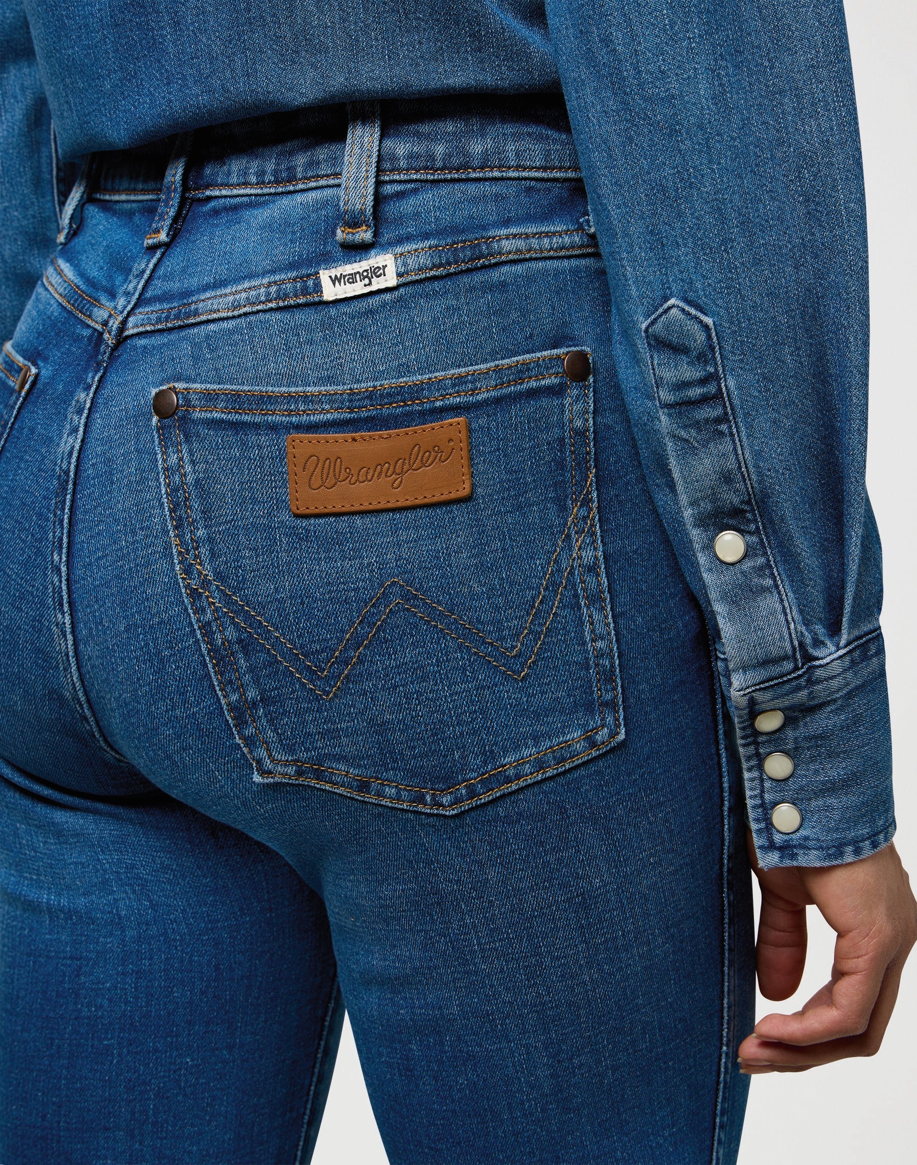 WRANGLER Straight cowboy crest - Cobalt Drift Blue - 112371166 von Wrangler