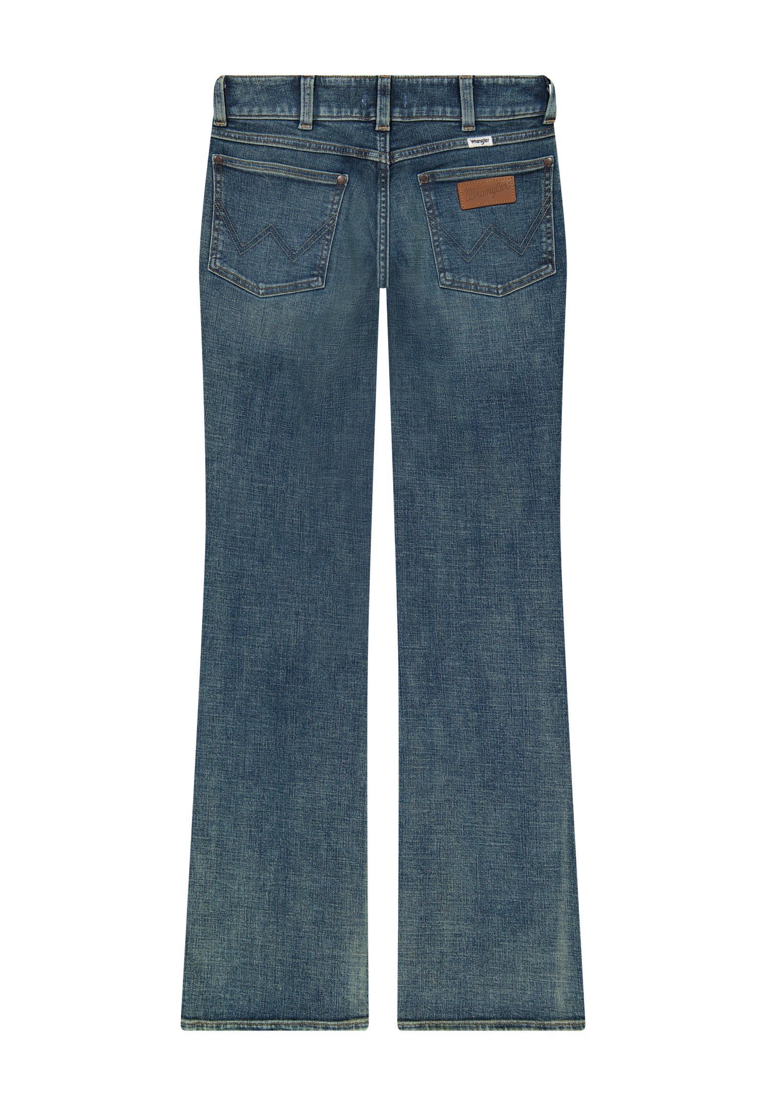 WRANGLER Bootcut - Emerald Blue Denim - 112371209 von Wrangler