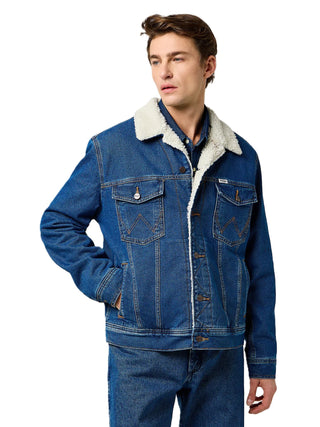 WRANGLER SHERPA CLASSIC Übergangsjacke - Ocean Indigo Sherpa - 112371440