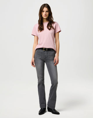 WRANGLER Flare Schlaghose - Frosted Slate Blue - 112373015