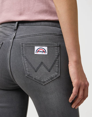 WRANGLER Flare Schlaghose - Frosted Slate Blue - 112373015