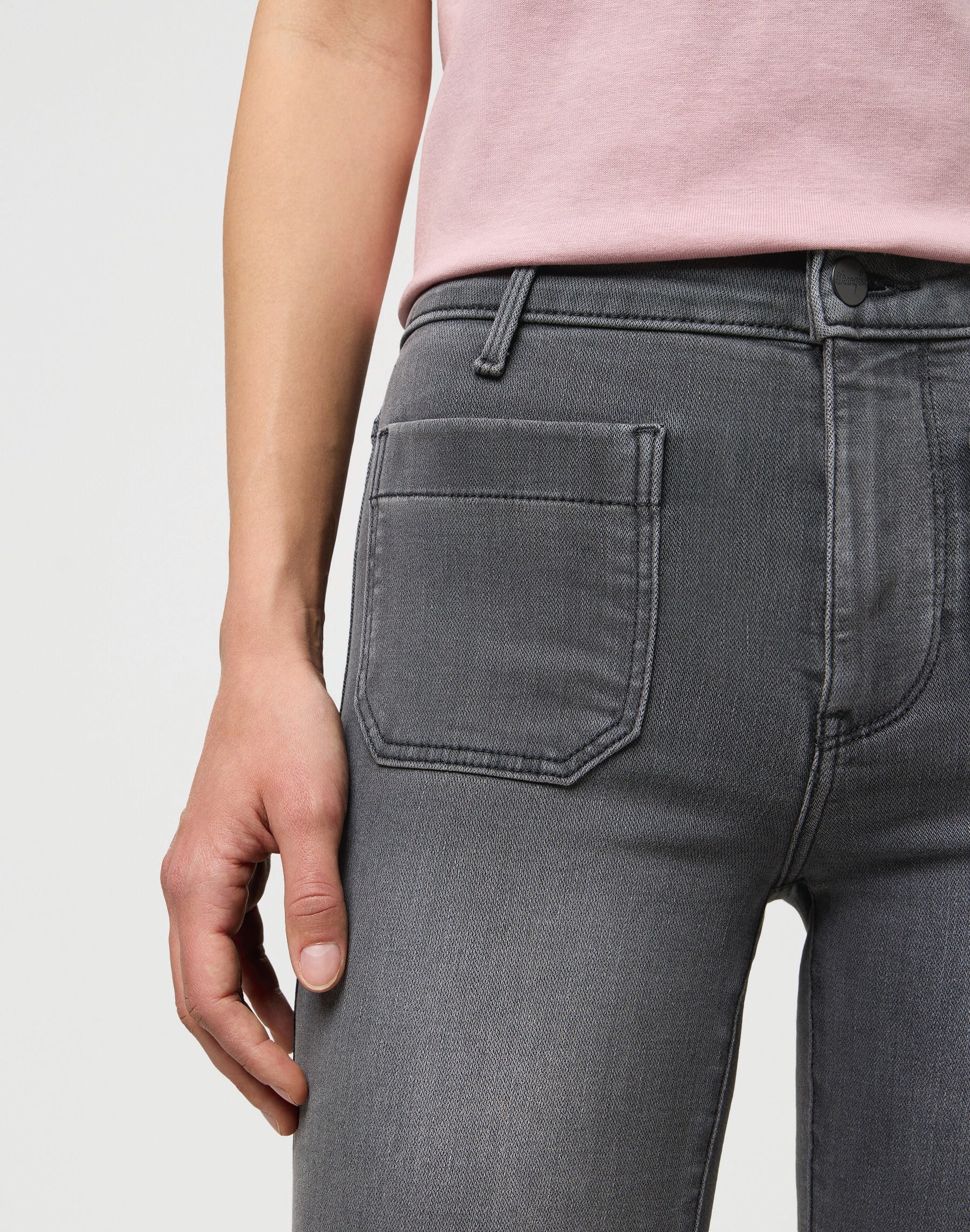 WRANGLER Flare Schlaghose - Frosted Slate Blue - 112373015 von Wrangler