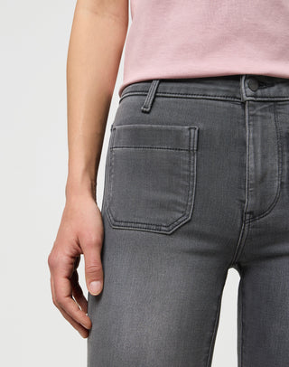 WRANGLER Flare Schlaghose - Frosted Slate Blue - 112373015