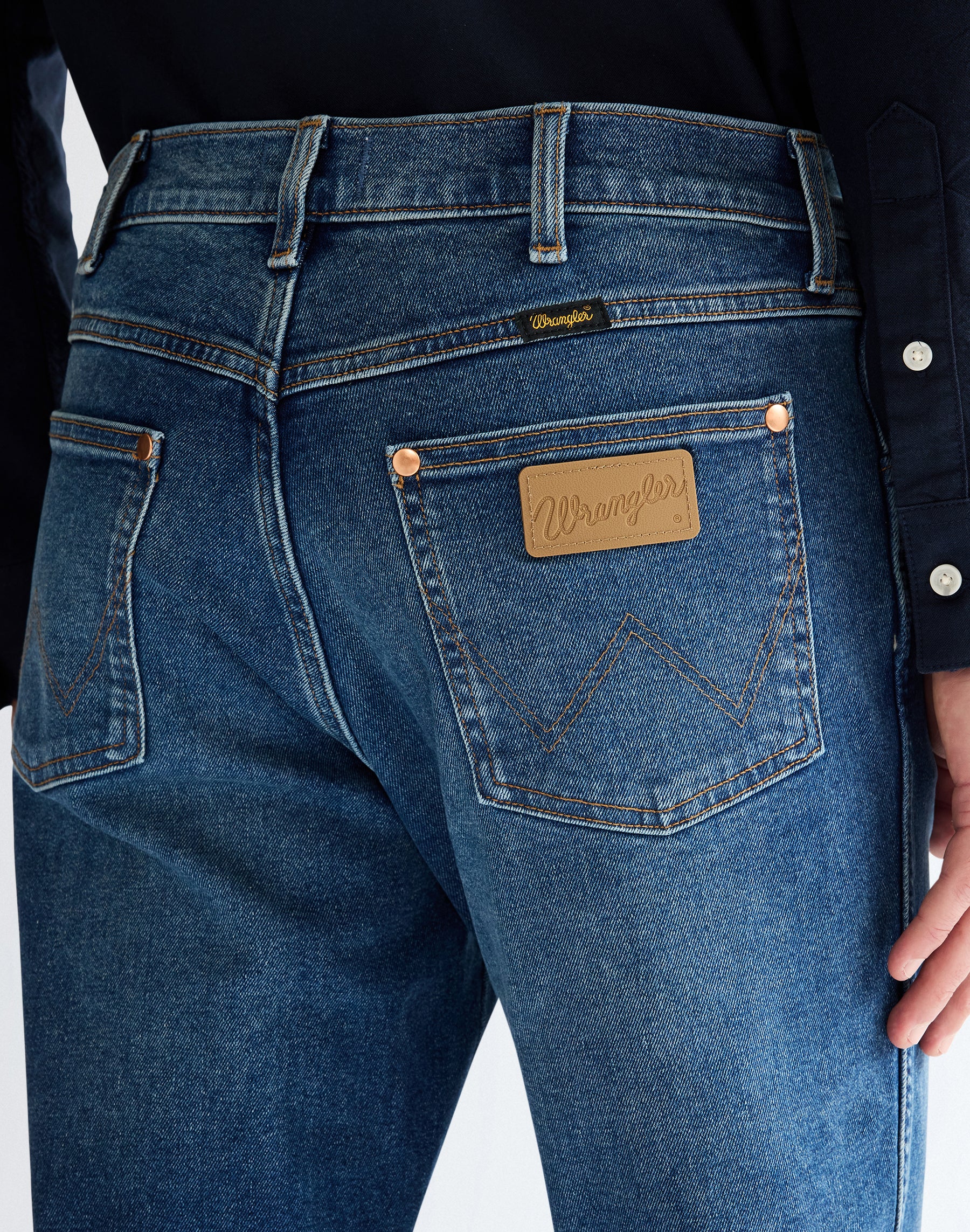 WRANGLER WRANCHER Bootcut Jeans - Midnight Harbor Blue - 112373028 von Wrangler