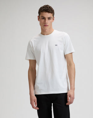 LEE Patch Logo Tee T-Shirt - Ivory Mist White - 112376605