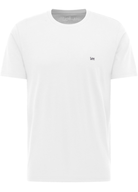 LEE Patch Logo Tee T-Shirt - Ivory Mist White - 112376605 von LEE