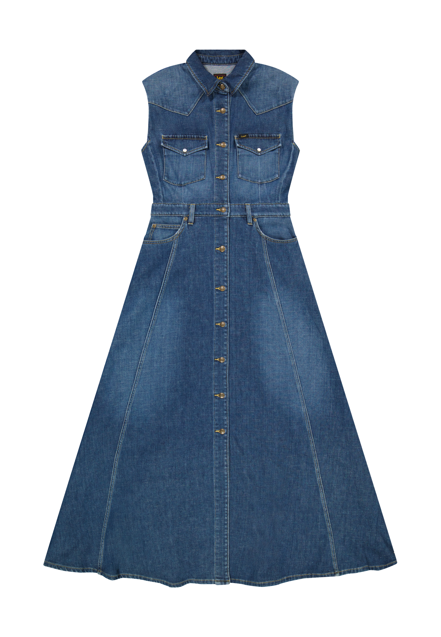 LEE MAXI WESTERN DRESS dark magic 112376938 von LEE
