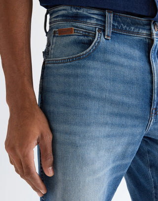 WRANGLER TEXAS SHORTS habor blue 112377790 - TOUGHLITE