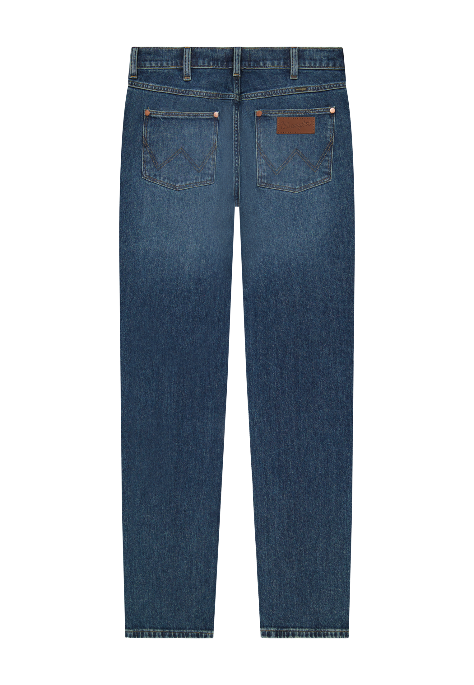 WRANGLER Greensboro Five Pocket - Ocean Wash Blue - 112377800 von Wrangler