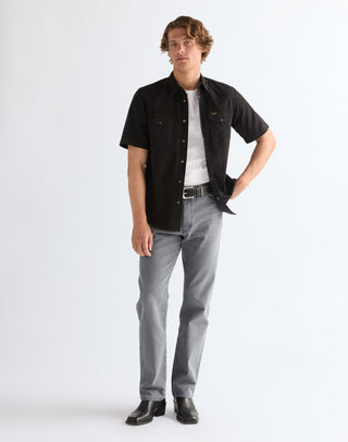 WRANGLER SS WESTERN SHIRT Kurzarm Jeanshemd rinse black 112377968