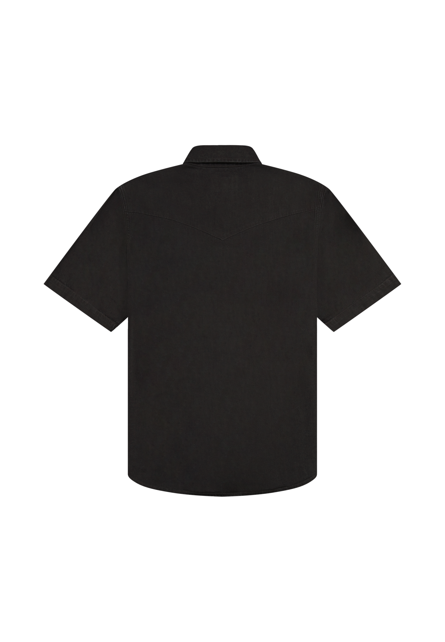 WRANGLER SS WESTERN SHIRT Kurzarm Jeanshemd rinse black 112377968 von Wrangler