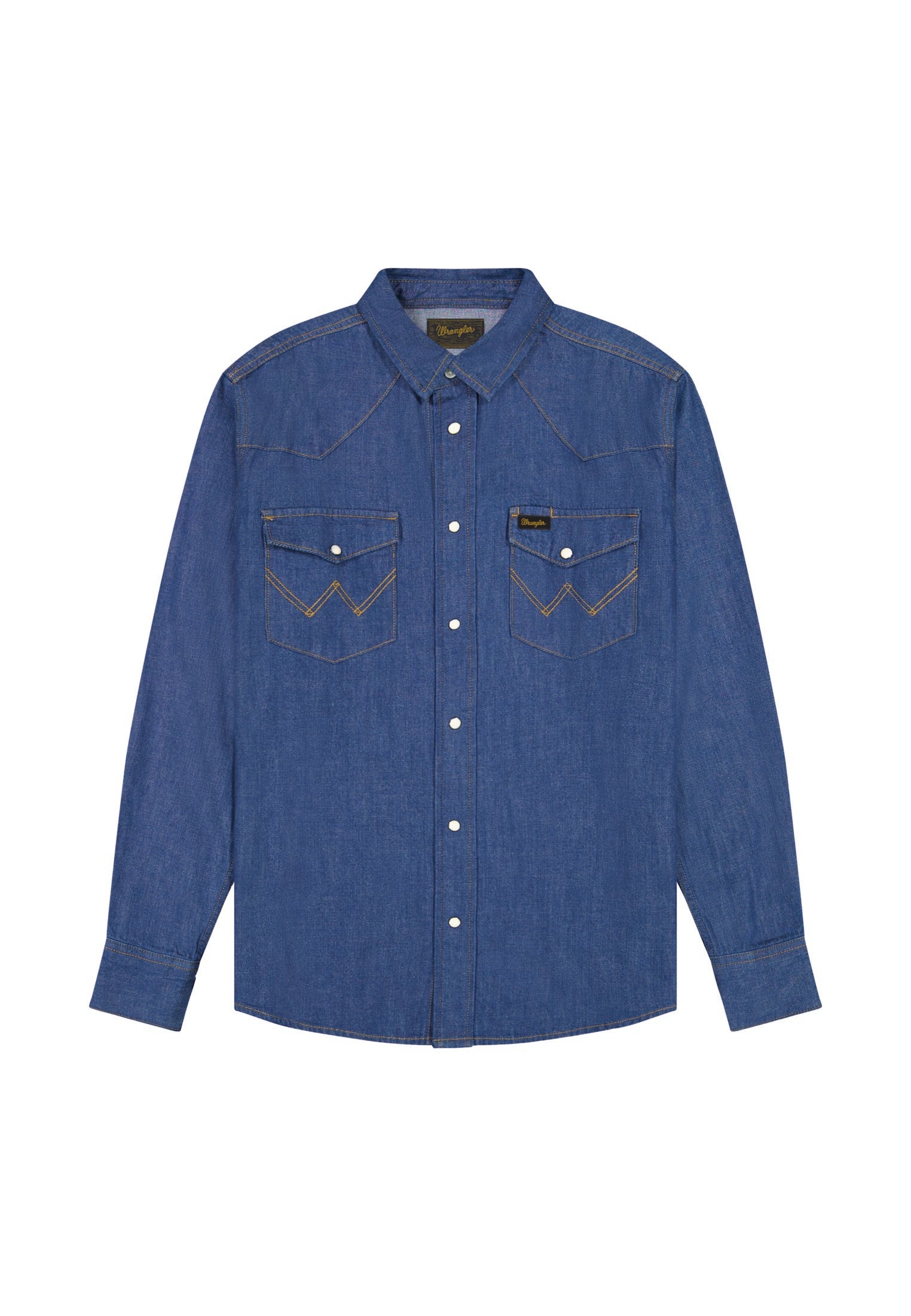 WRANGLER WESTERN SHIRT Langarm Jeanshemd - Twilight Canyon Blue - 112378124