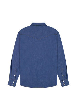 WRANGLER WESTERN SHIRT Langarm Jeanshemd - Twilight Canyon Blue - 112378124
