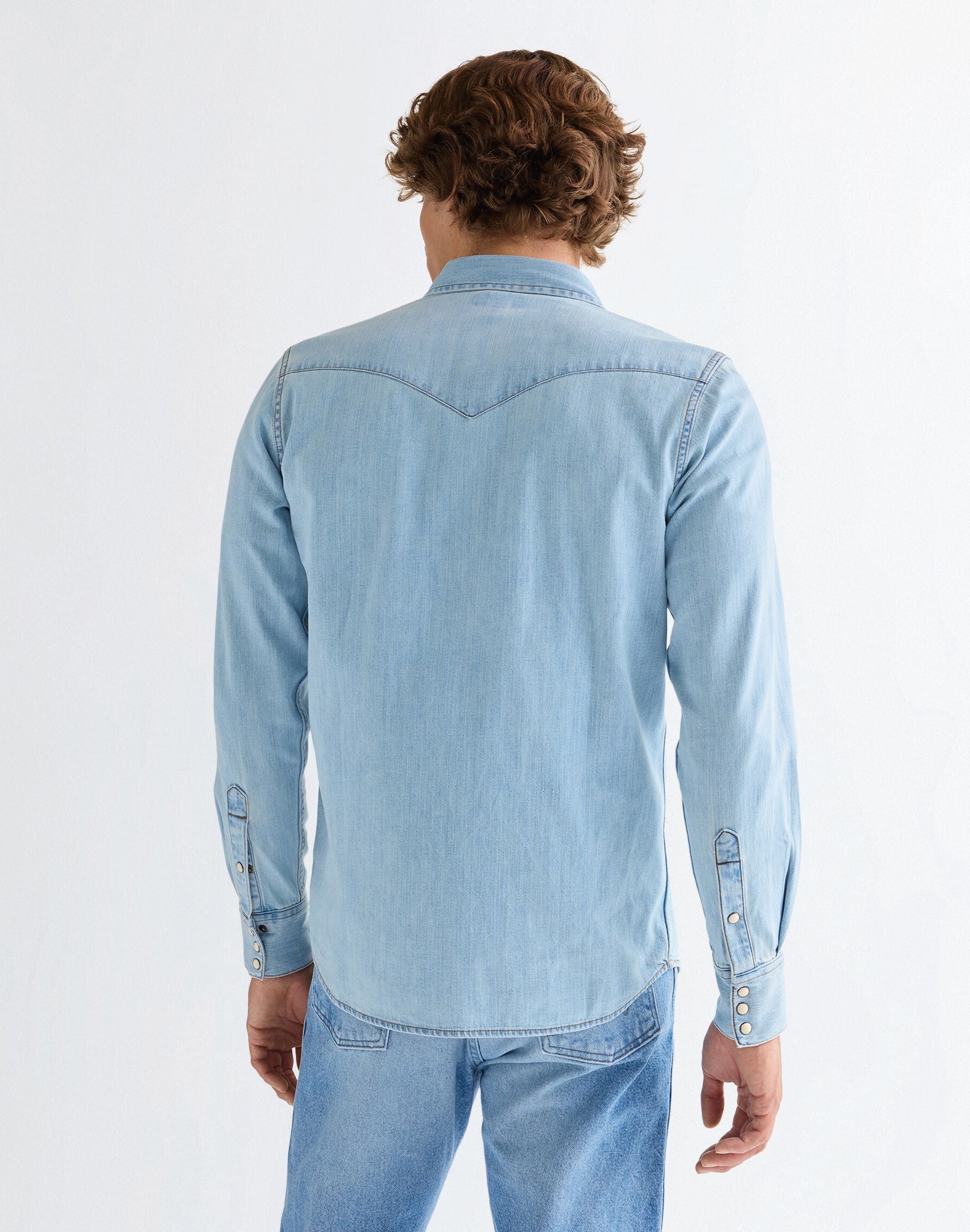 WRANGLER Western Shirt - Shorelight Denim - 112378126 von Wrangler