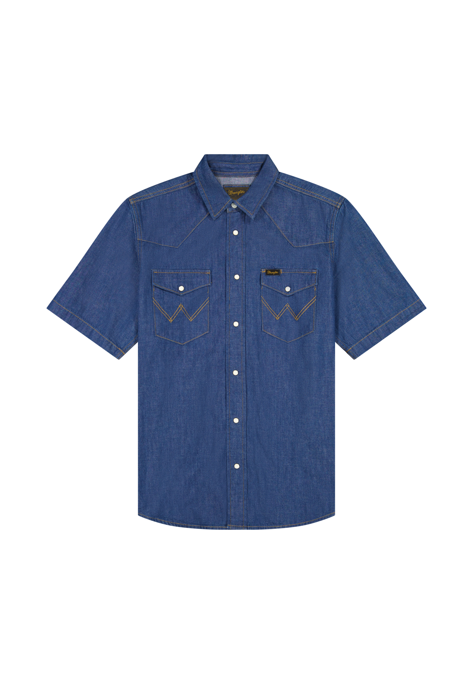 WRANGLER SS WESTERN SHIRT Kurzarm Jeanshemd caroline creek 112378127 von Wrangler