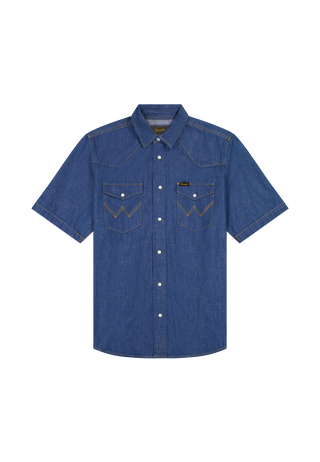 WRANGLER SS WESTERN SHIRT Kurzarm Jeanshemd caroline creek 112378127