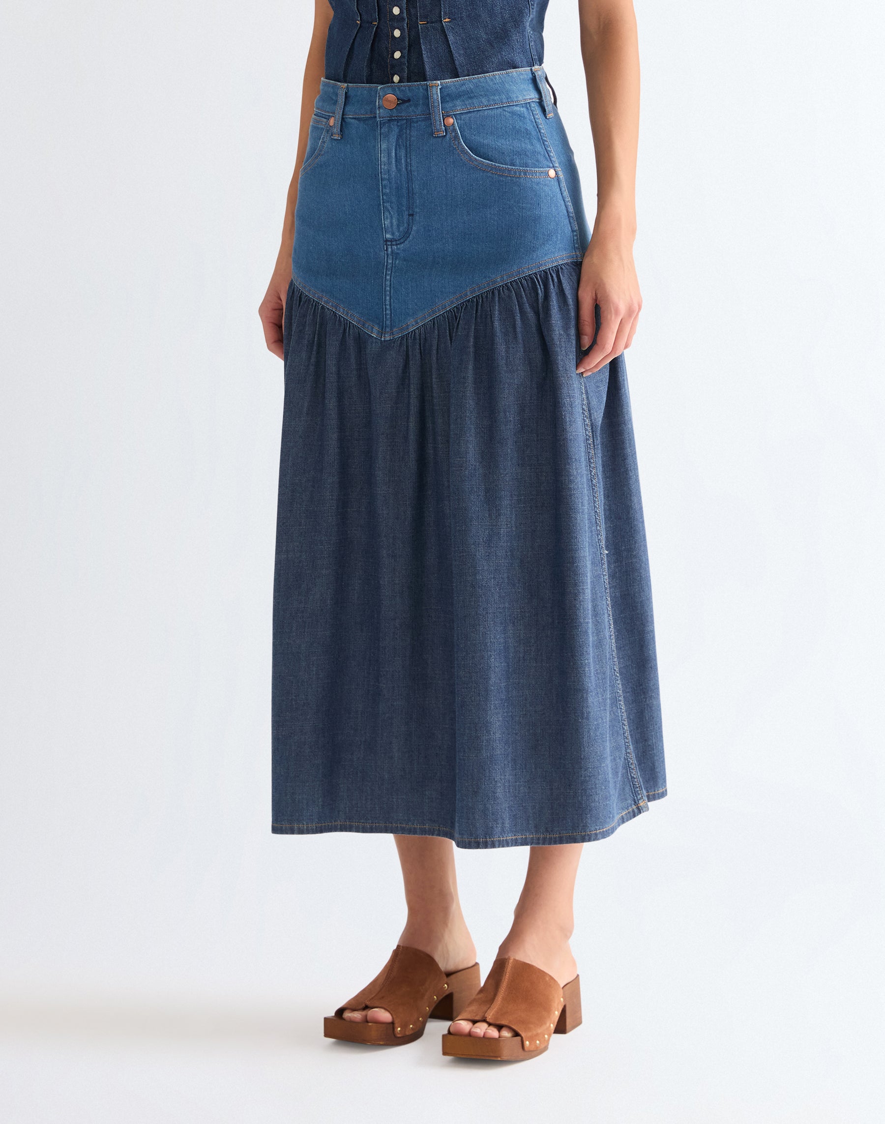 WRANGLER BASQUE WAIST SKIRT lone rider 112378222