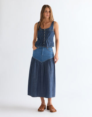 WRANGLER BASQUE WAIST SKIRT lone rider 112378222