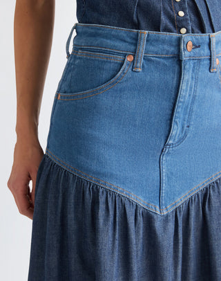 WRANGLER BASQUE WAIST SKIRT lone rider 112378222